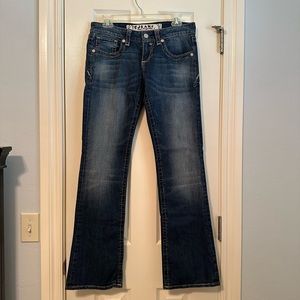 Womens It Jeans !iT Bootcut Embroidered Size 27  Inseam 32 Cute!
